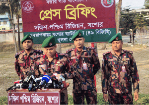 ত্রয়োদশ সংসদ নির্বাচন ঘিরে যশোর অঞ্চলে বিজিবির কঠোর নিরাপত্তা