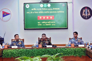 নির্বাচন উপলক্ষ্যে গাজীপুর পরিদর্শনে তিন বাহিনী প্রধান