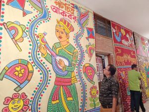 চারুকলায় বৈশাখী শোভাযাত্রার প্রস্তুতি: দুয়ারে কড়া নাড়ছে বাঙালির প্রাণের উৎসব পহেলা বৈশাখ